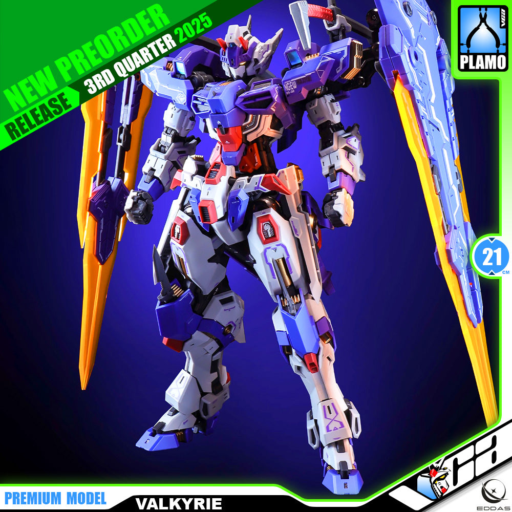EDDAS 伊达斯科技 1/100 Valkyrie 瓦尔基里 Master Grade MG Metal Build Structure Model Action Figure Toy Kit VCA Gundam Singapore