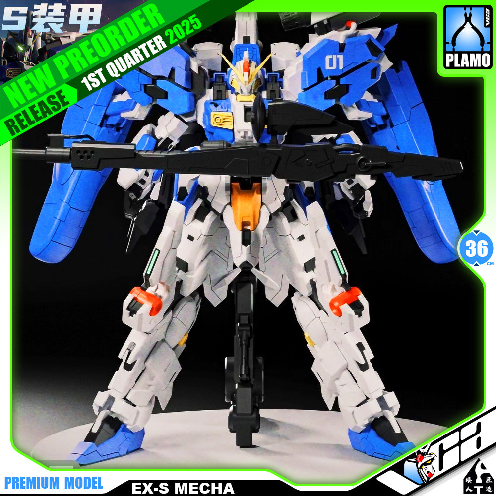 Dwarf Workshop 矮人匠造 1/60 Scale EX-S Mecha Blue Ver Gundam Metal Structure Build Perfect Grade PG Action Figure Model Kit VCA Singapore