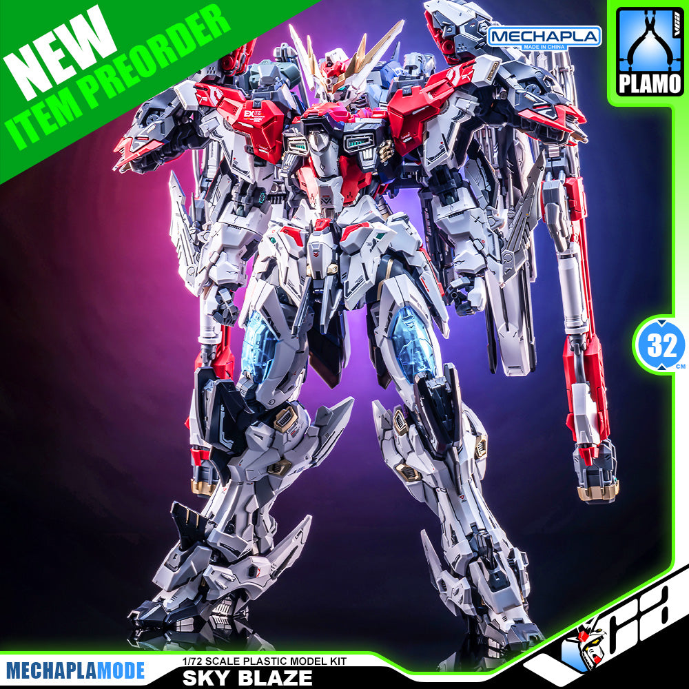 Animester x Infinite Dimension 核金重构×无限维度 核心晶者 1/72 Sky Blaze 03号机-轰天号 Perfect Grade PG Action Figure Model Toy Kit VCA Gundam Singapore
