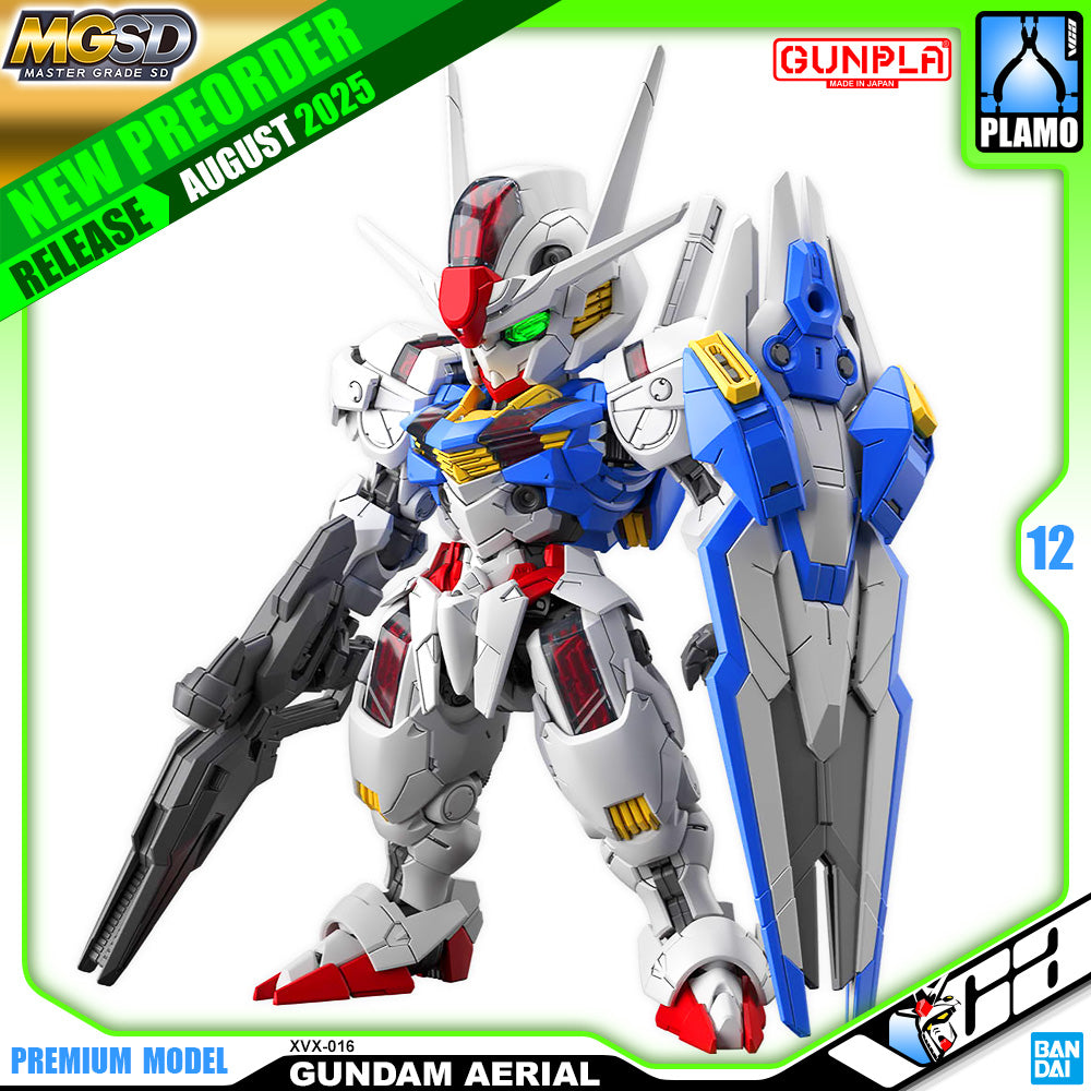 Bandai Namco Gunpla Master Grade SD MGSD Gundam Aerial Action Figure Model Toy Kit VCA Singapore