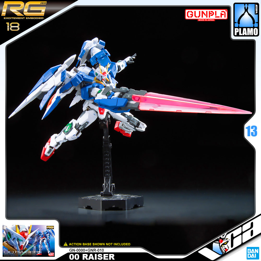 Bandai Gunpla Real Grade 1/144 RG 00 Raiser Plastic Model Toy VCA Gundam Singapore