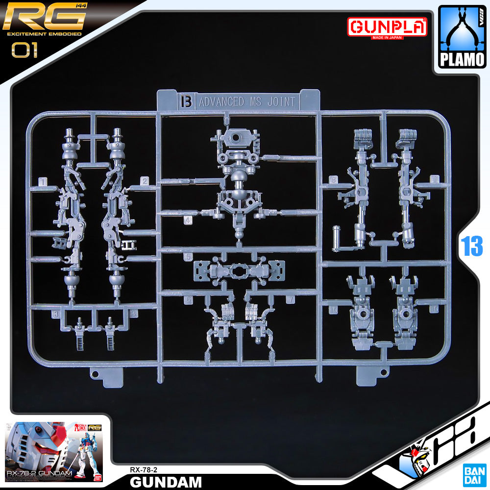 Bandai Gunpla Real Grade 1/144 RG RX-78-2 Gundam Plastic Model Action Toy VCA Singapore