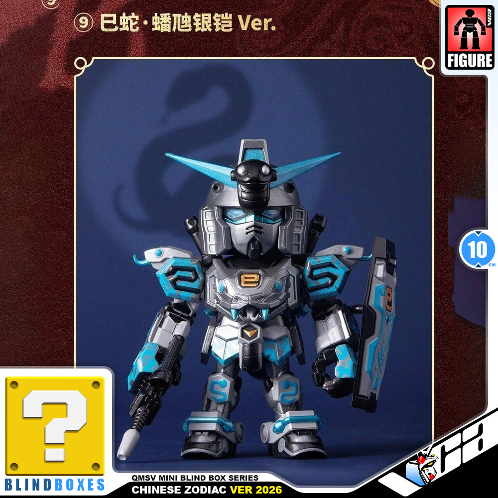 Bandai Namco QMSV mini Chinese Zodiac Gundam Version 2026 Desktop Action Figure Toy VCA Singapore