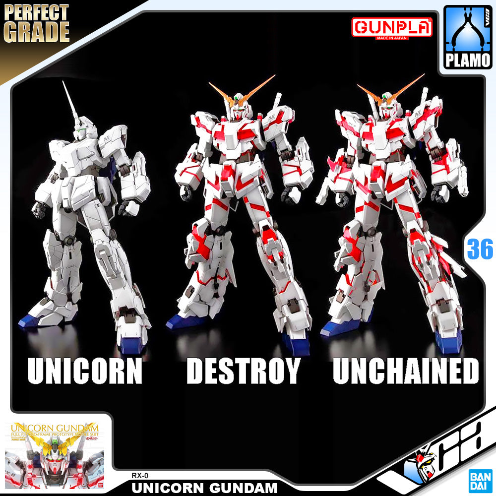 Bandai Gunpla Perfect Grade 1/60 PG RX-0 Unicorn Gundam Plastic Model Action Toy VCA Singapore
