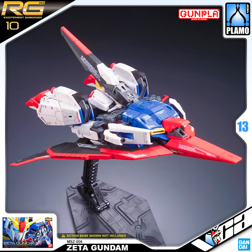 Bandai Gunpla Real Grade MSZ-006 Zeta Gundam Action Figure Toy Model Kit VCA Singapore
