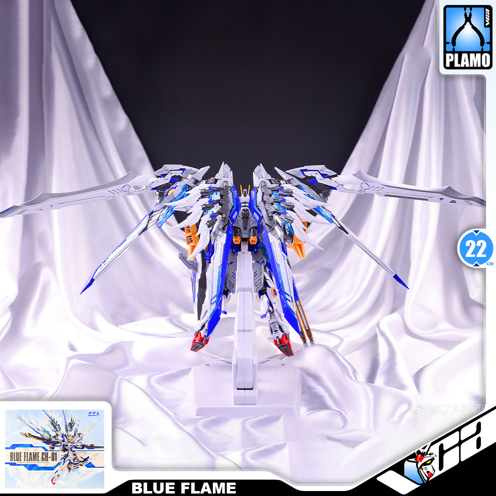 ZZA Model CH-01 Blue Flame 人形机甲-蓝焰 Metal Build Structure Action Figure Toy Kit VCA Wing Gundam Singapore