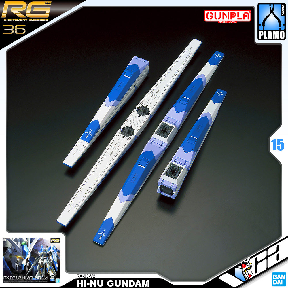Bandai Gunpla Real Grade 1/144 RG RX-93-V2 Hi-Nu Gundam Plastic Model Action Toy VCA Singapore