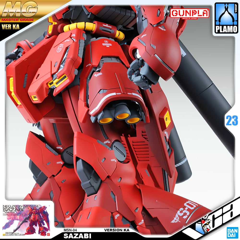 Bandai Gunpla Master Grade 1/100 MG Sazabi Ver Ka Plastic Model Toy VCA Gundam Singapore