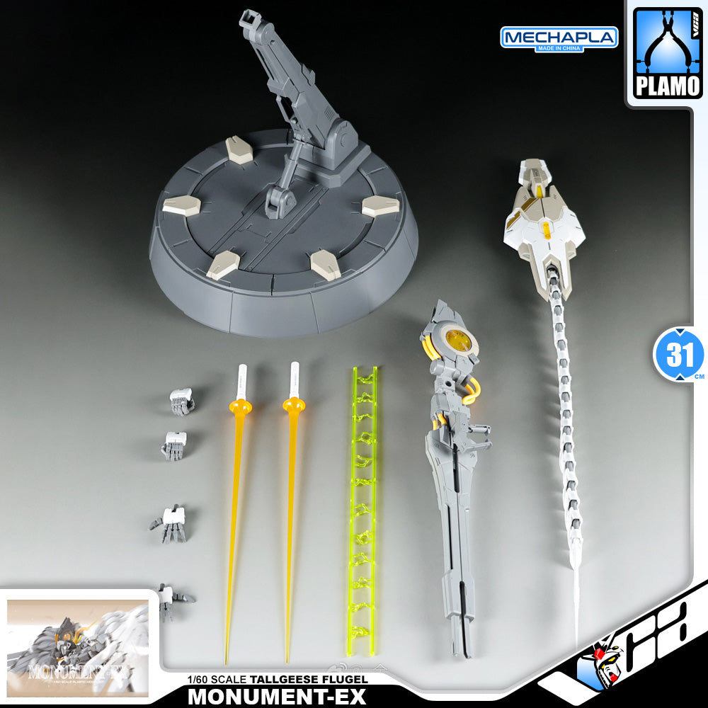 Strange Works 奇怪工作室 Monument-EX 丰碑F型 Tallgeese Flugel Perfect Grade 1/60 Action Figure Mechapla Model Toy Kit VCA Gundam Singapore