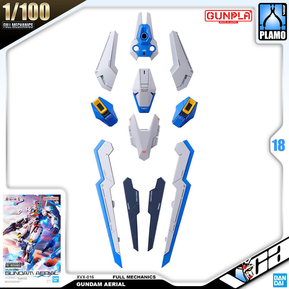 Bandai Gunpla Full Mechanics 1/100 FM XVX-016 Gundam Aerial Plastic Model Toy VCA Singapore