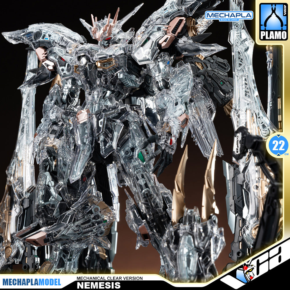 Infinite Dimension 无限新星 In Era+ RMD Nemesis 复仇女神 机械透明 Mechanical Clear Version Master Grade MG Plastic Model Action Figure Toy Kit VCA Gundam Singapore