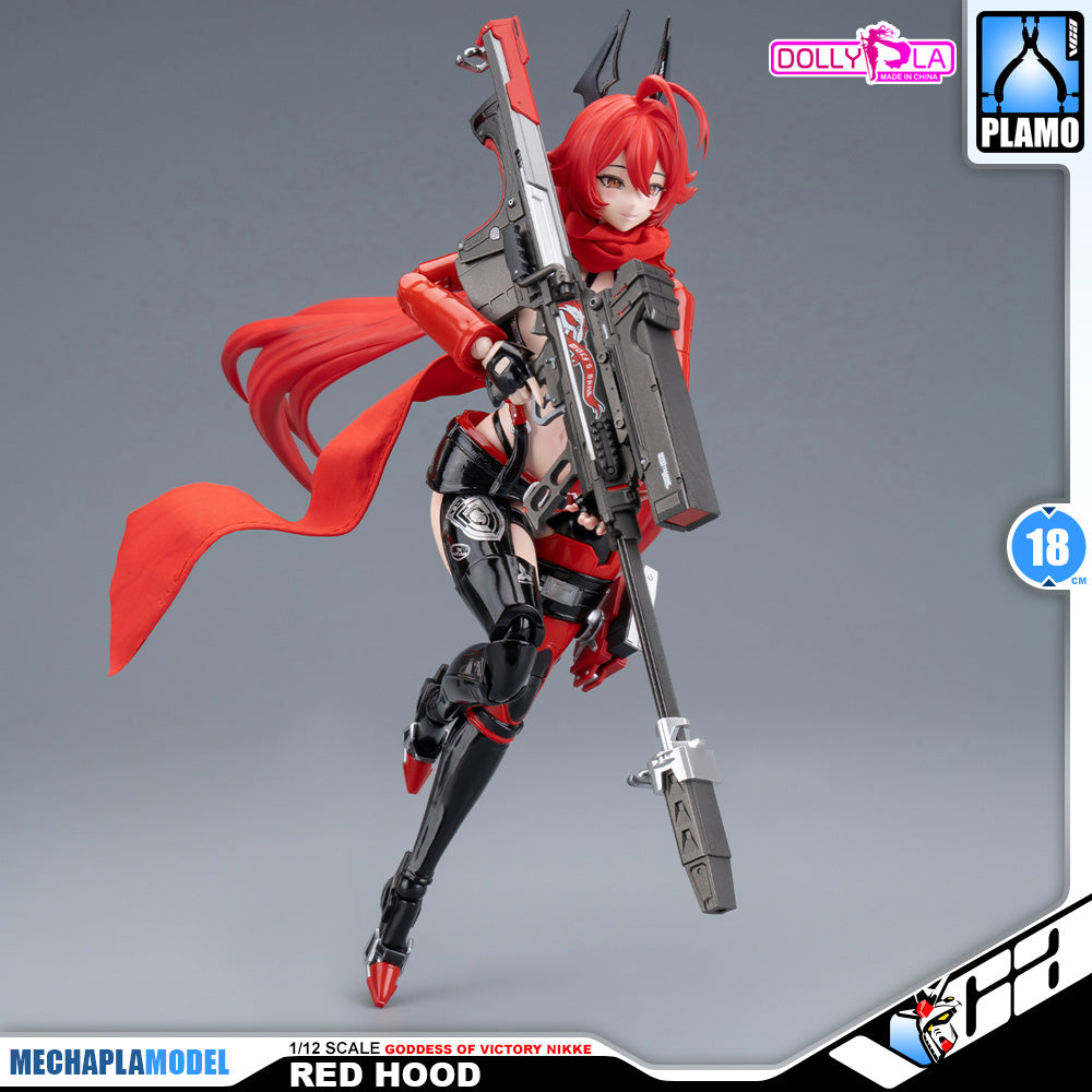 Hemoxian 和模线 Nikke Goddess of Victory Red Hood DollyPla Charapla Armor Girl Character Action Figure Model Toy Kit VCA Gundam Singapore