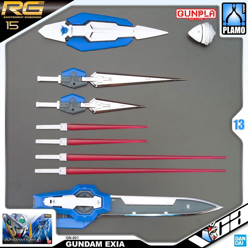 Bandai Gunpla Real Grade 1/144 RG GN-001 GUNDAM EXIA Model Toy VCA Singapore