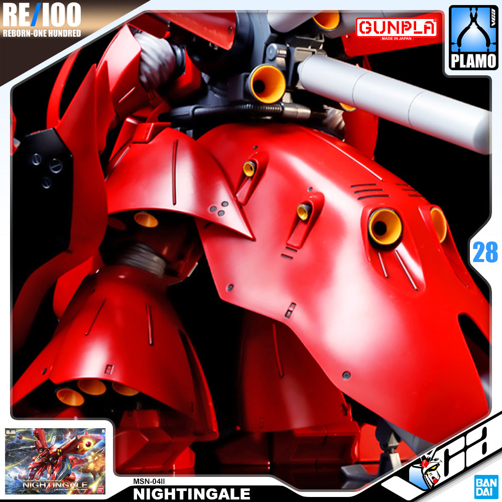 Bandai Gunpla Reborn One Hundred 1/100 RE100 Nightingale Plastic Action Toy Model VCA Gundam Singapore
