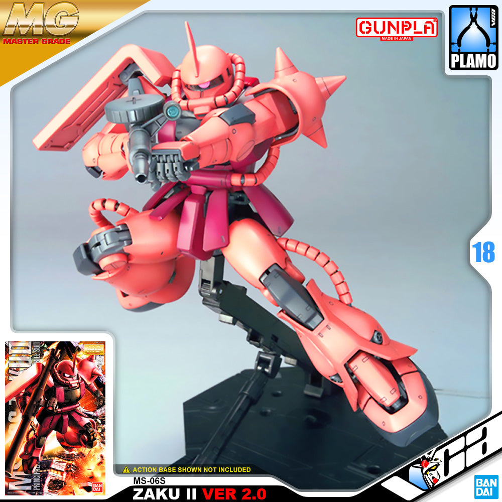 Bandai Gunpla Master Grade 1/100 MG MS-06S ZAKU II Ver 2.0 Plastic Model Toy VCA Gundam Singapore