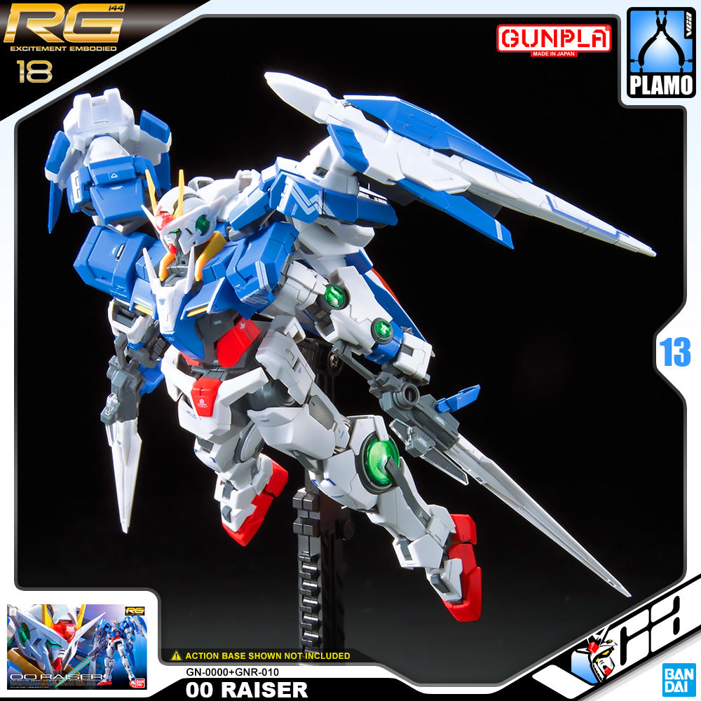 Bandai Gunpla Real Grade 1/144 RG 00 Raiser Plastic Model Toy VCA Gundam Singapore