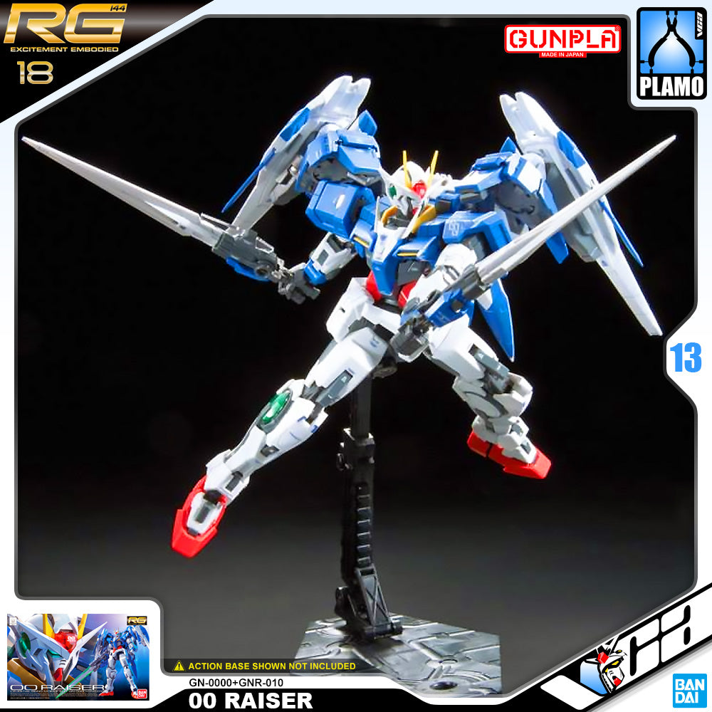 Bandai Gunpla Real Grade 1/144 RG 00 Raiser Plastic Model Toy VCA Gundam Singapore