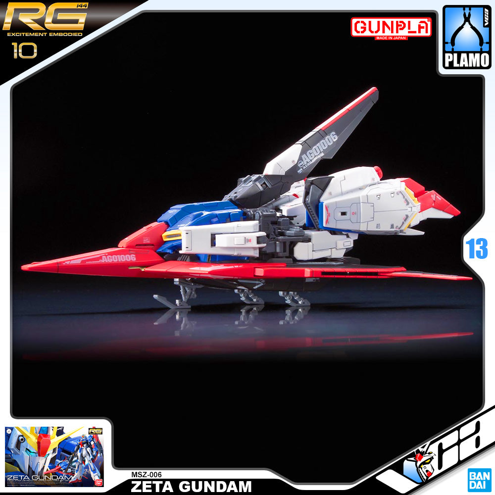 Bandai Gunpla Real Grade MSZ-006 Zeta Gundam Action Figure Toy Model Kit VCA Singapore