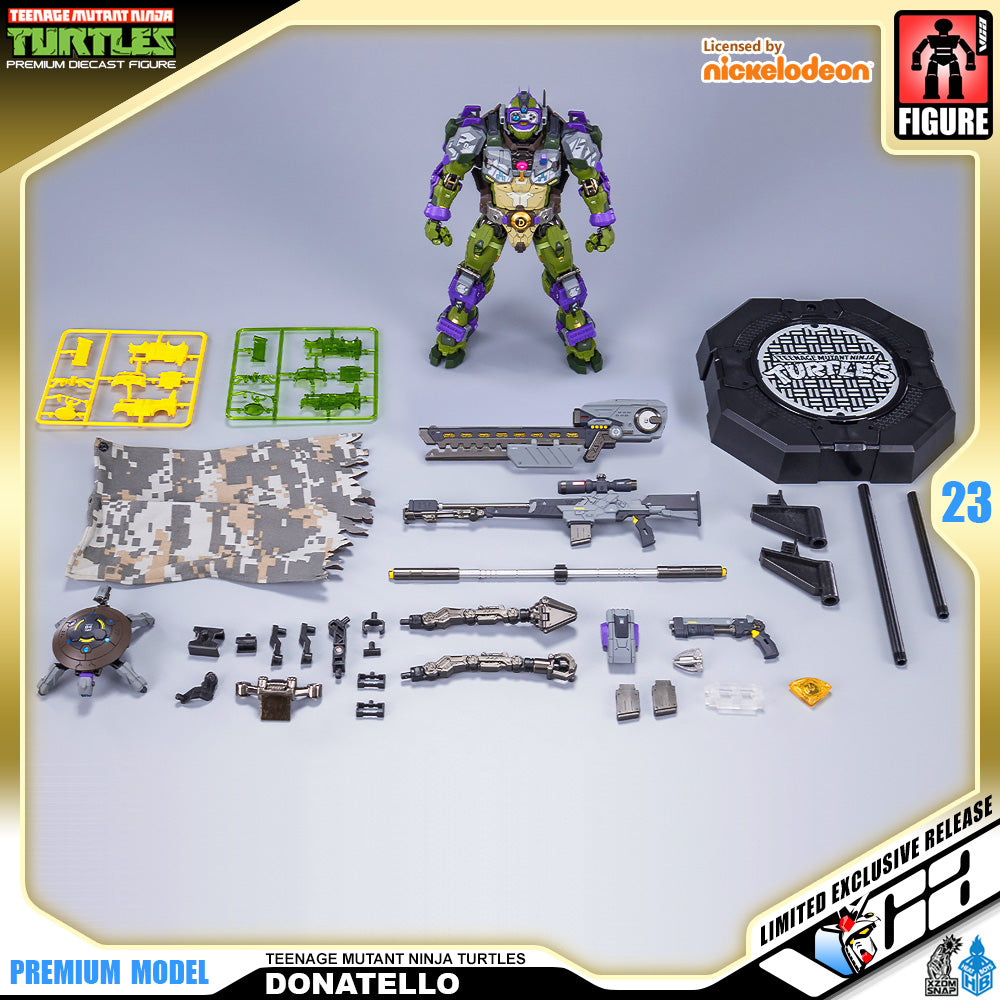 Heat Boys Nickelodeon Teenage Mutant Ninja Turtles Donatello Mecha Metal Structure Premium Action Figure VCA Gundam Singapore