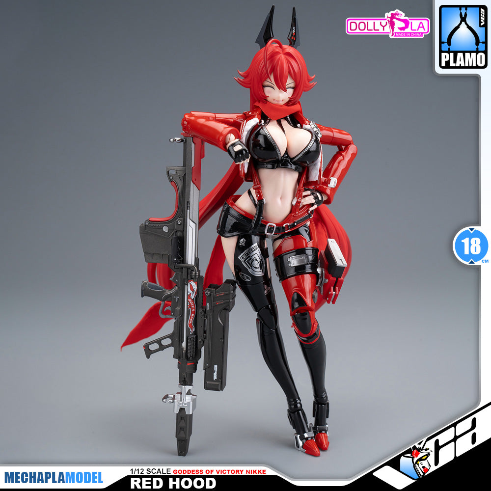 Hemoxian 和模线 Nikke Goddess of Victory Red Hood DollyPla Charapla Armor Girl Character Action Figure Model Toy Kit VCA Gundam Singapore