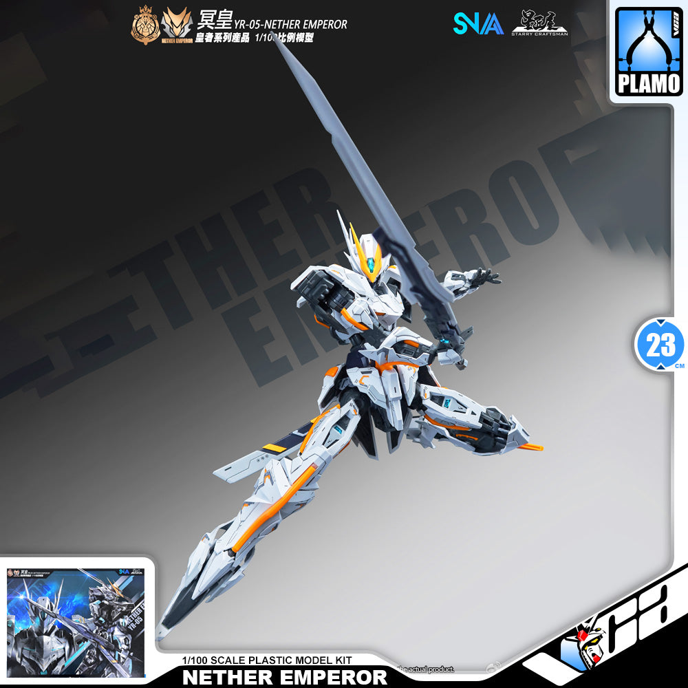 SNAA 1/100 Nether Emperor 冥皇 Master Grade MG Action Figure Mecha Plamo Kit VCA Gundam Singapore