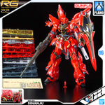 Bandai Gunpla Real Grade 1/144 RG MSN-06S Sinanju Plastic Model Toy VCA Gundam Singapore
