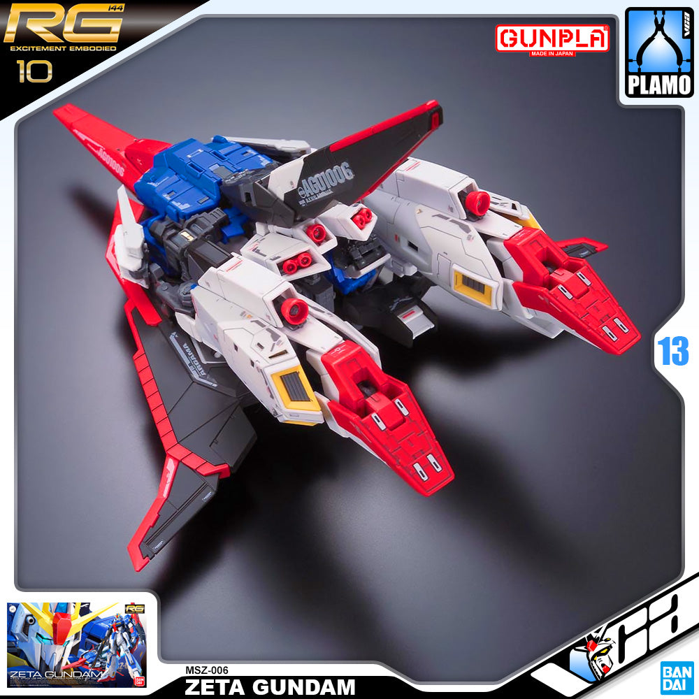 Bandai Gunpla Real Grade MSZ-006 Zeta Gundam Action Figure Toy Model Kit VCA Singapore