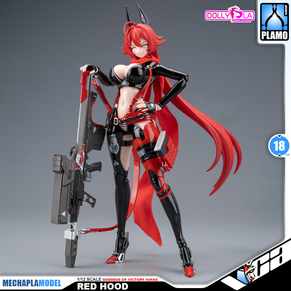 Hemoxian 和模线 Nikke Goddess of Victory Red Hood DollyPla Charapla Armor Girl Character Action Figure Model Toy Kit VCA Gundam Singapore