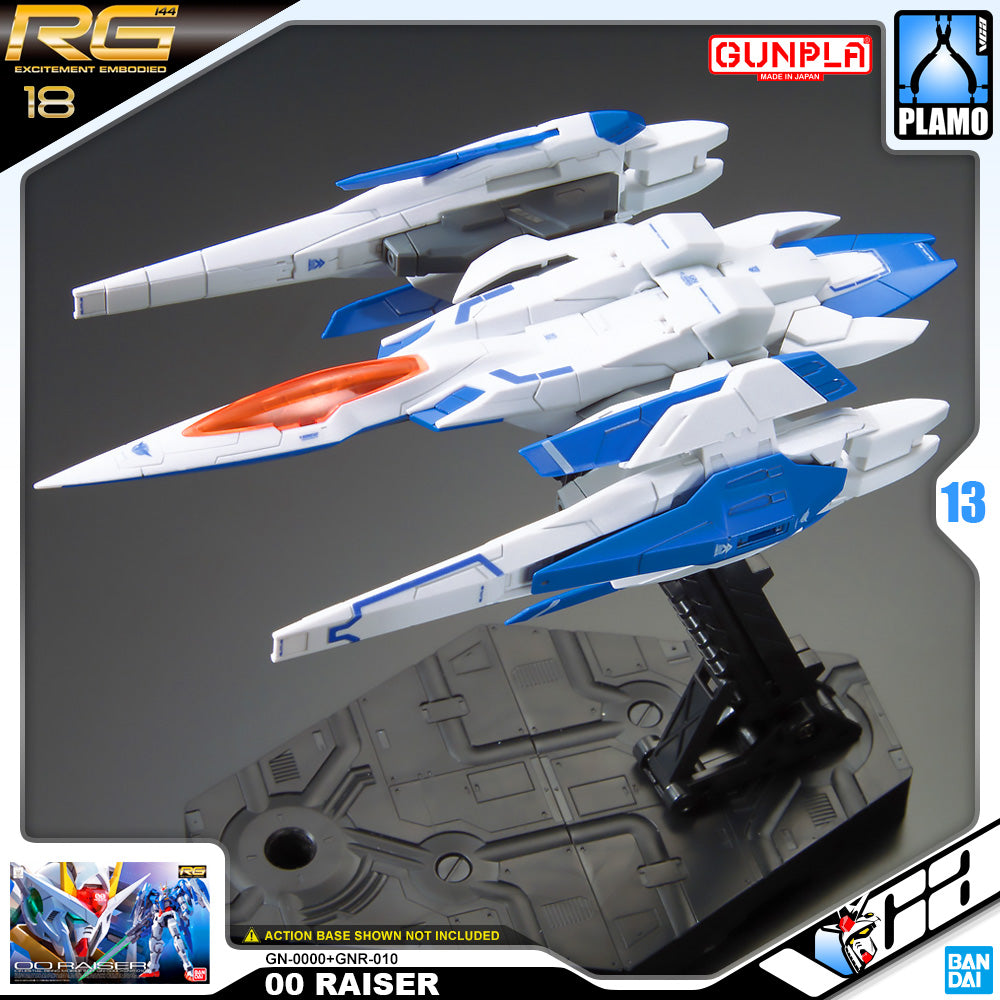 Bandai Gunpla Real Grade 1/144 RG 00 Raiser Plastic Model Toy VCA Gundam Singapore