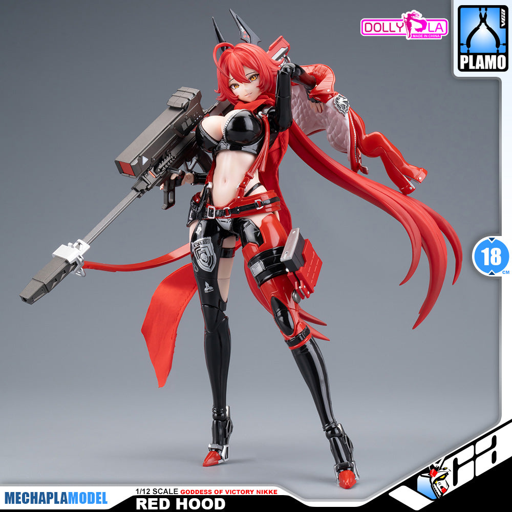 Hemoxian 和模线 Nikke Goddess of Victory Red Hood DollyPla Charapla Armor Girl Character Action Figure Model Toy Kit VCA Gundam Singapore