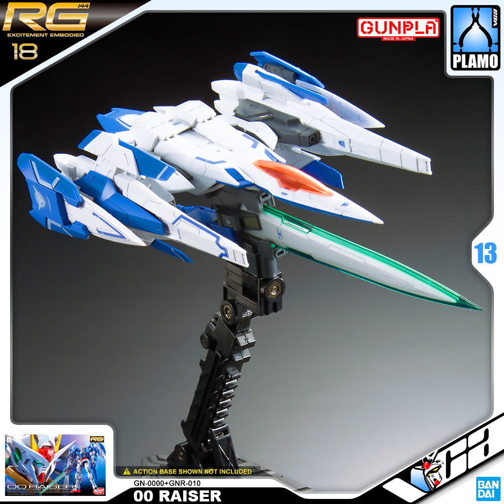 Bandai Gunpla Real Grade 1/144 RG 00 Raiser Plastic Model Toy VCA Gundam Singapore