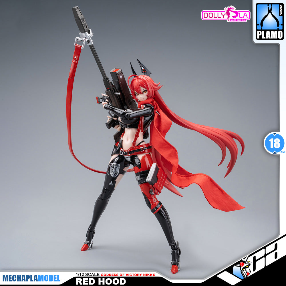 Hemoxian 和模线 Nikke Goddess of Victory Red Hood DollyPla Charapla Armor Girl Character Action Figure Model Toy Kit VCA Gundam Singapore