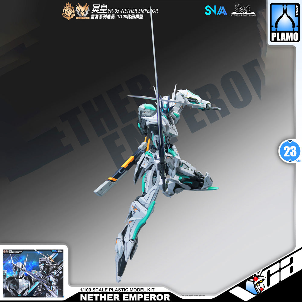 SNAA 1/100 Nether Emperor 冥皇 Master Grade MG Action Figure Mecha Plamo Kit VCA Gundam Singapore