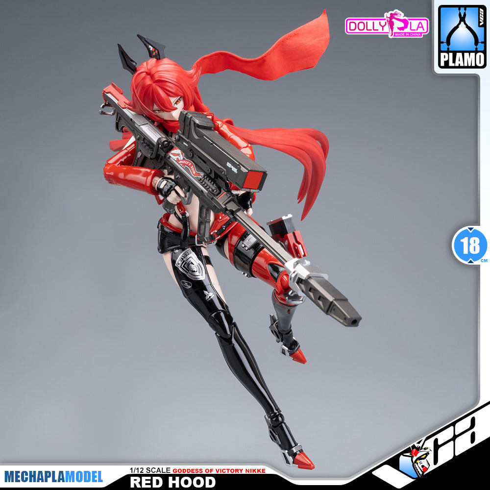 Hemoxian 和模线 Nikke Goddess of Victory Red Hood DollyPla Charapla Armor Girl Character Action Figure Model Toy Kit VCA Gundam Singapore