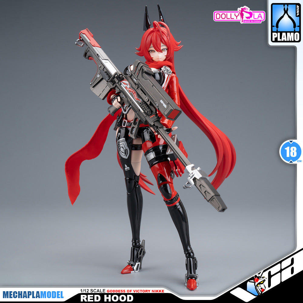 Hemoxian 和模线 Nikke Goddess of Victory Red Hood DollyPla Charapla Armor Girl Character Action Figure Model Toy Kit VCA Gundam Singapore