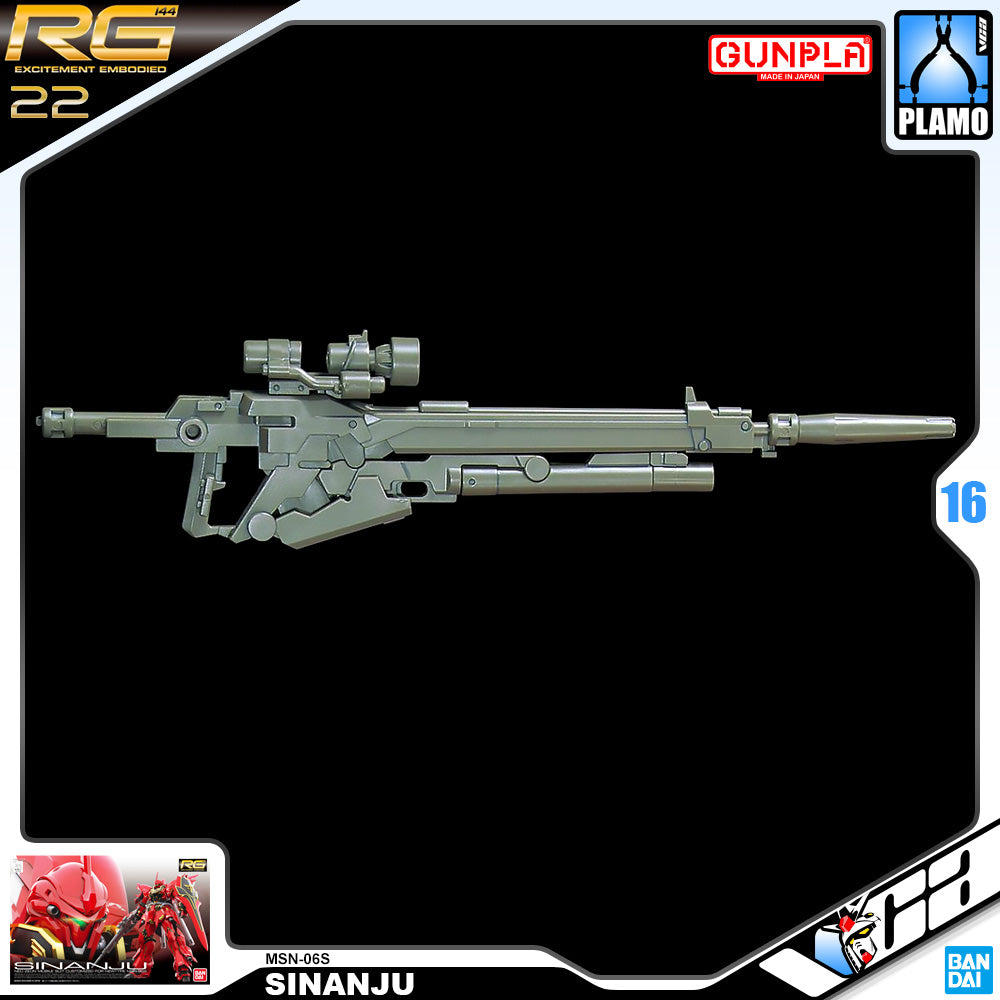 Bandai Gunpla Real Grade 1/144 RG MSN-06S Sinanju Plastic Model Toy VCA Gundam Singapore
