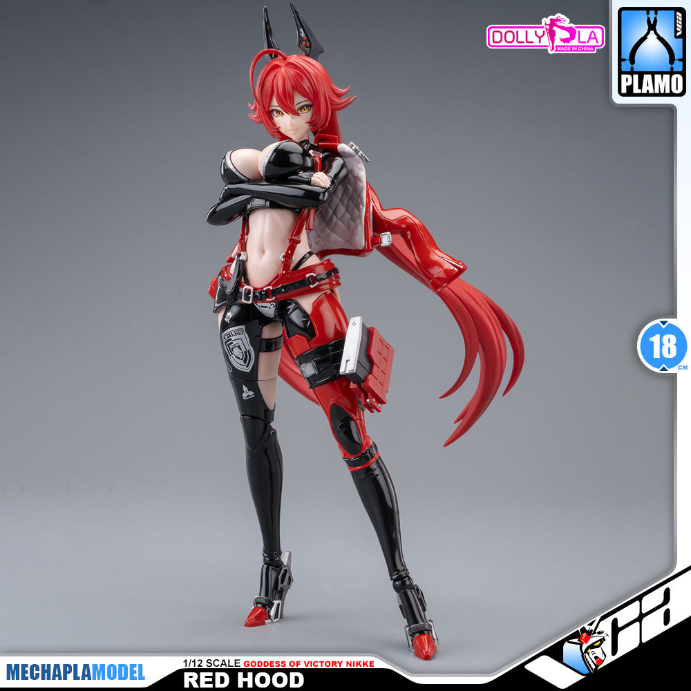Hemoxian 和模线 Nikke Goddess of Victory Red Hood DollyPla Charapla Armor Girl Character Action Figure Model Toy Kit VCA Gundam Singapore
