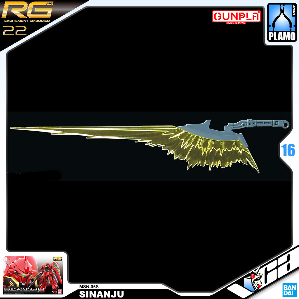 Bandai Gunpla Real Grade 1/144 RG MSN-06S Sinanju Plastic Model Toy VCA Gundam Singapore