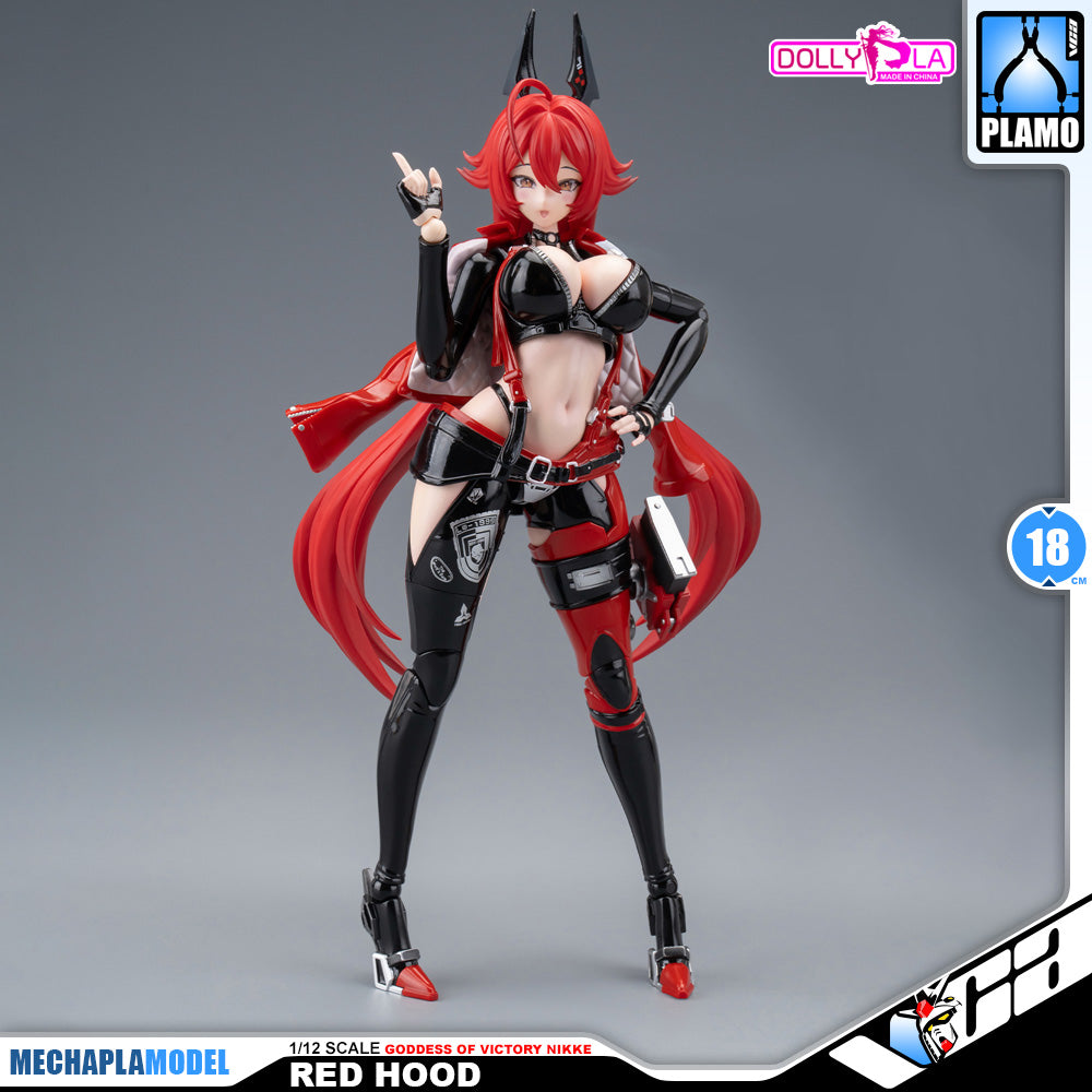 Hemoxian 和模线 Nikke Goddess of Victory Red Hood DollyPla Charapla Armor Girl Character Action Figure Model Toy Kit VCA Gundam Singapore