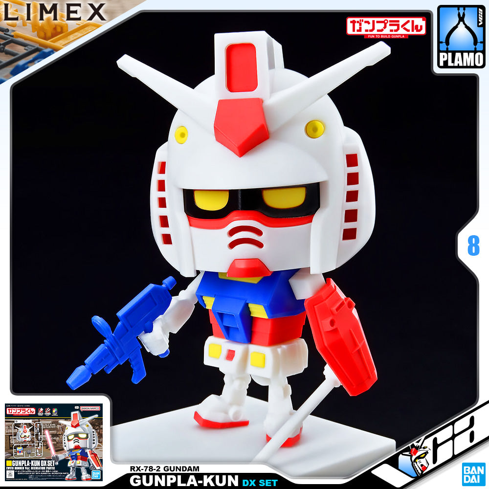 Bandai Gunpla-Kun DX Set RX-78-2 Gundam With Runner Ver. Recreation Parts VCA Singapore