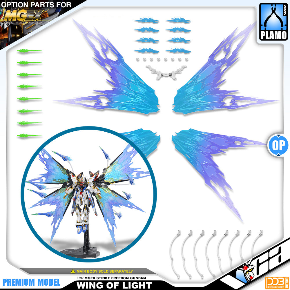 DDB Corgi Wings of Light for MGEX 1/100 Strike Freedom Gundam Action Figure Display Stand Holder Base VCA Singapore