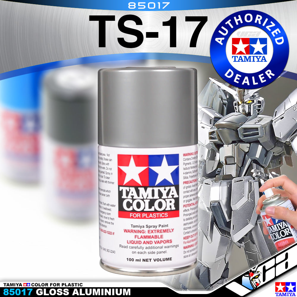 Tamiya 85017 TS-17 Gloss Aluminium Spray Paint Can 100ml