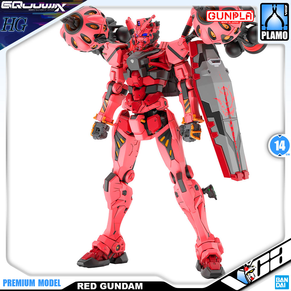 Bandai Namco Gunpla High Grade HG GQuuuuuuX Red Gundam Action Figure Model Toy Kit VCA Gundam Singapore