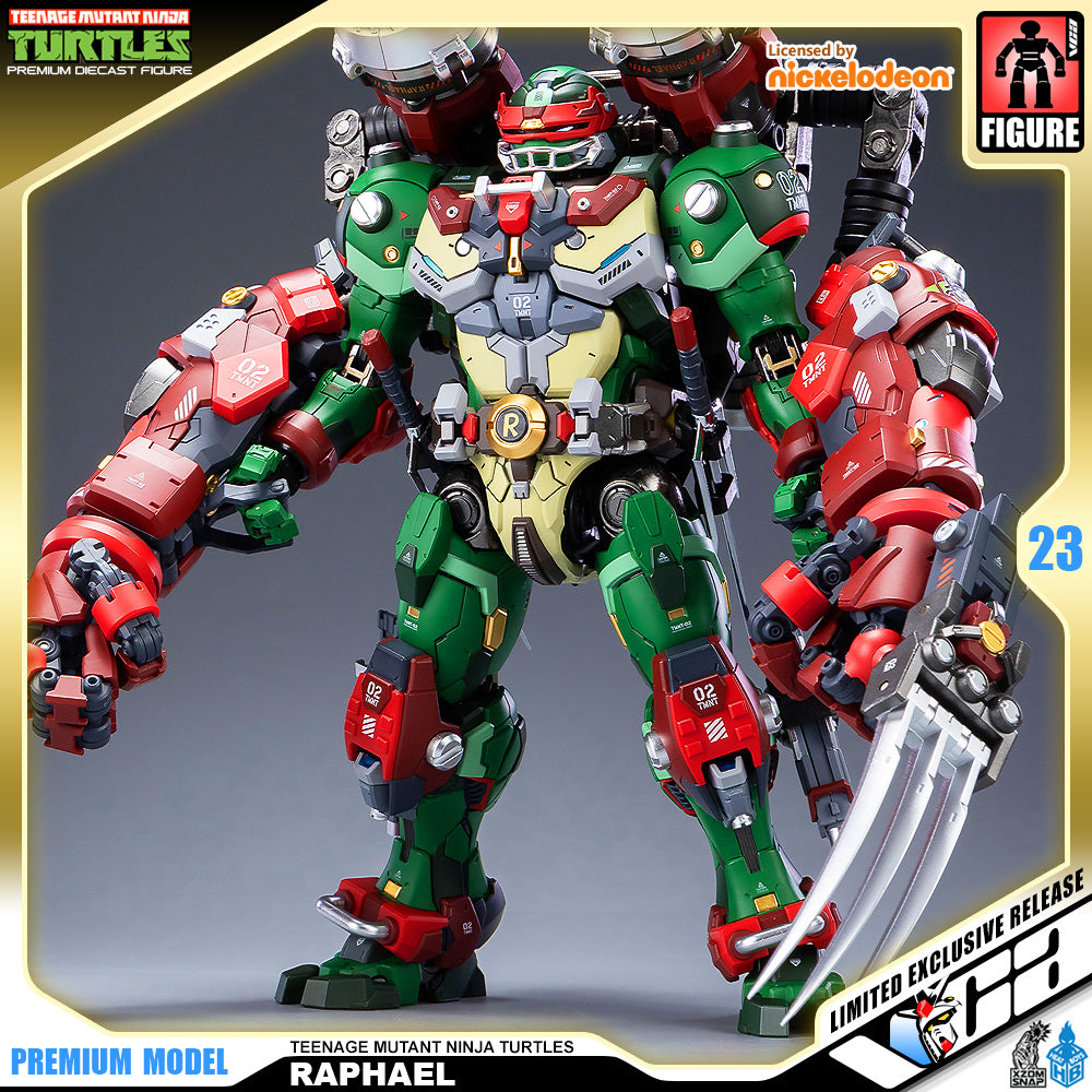 Heat Boys Nickelodeon Teenage Mutant Ninja Turtles Raphael Mecha Metal Structure Premium Action Figure VCA Gundam Singapore