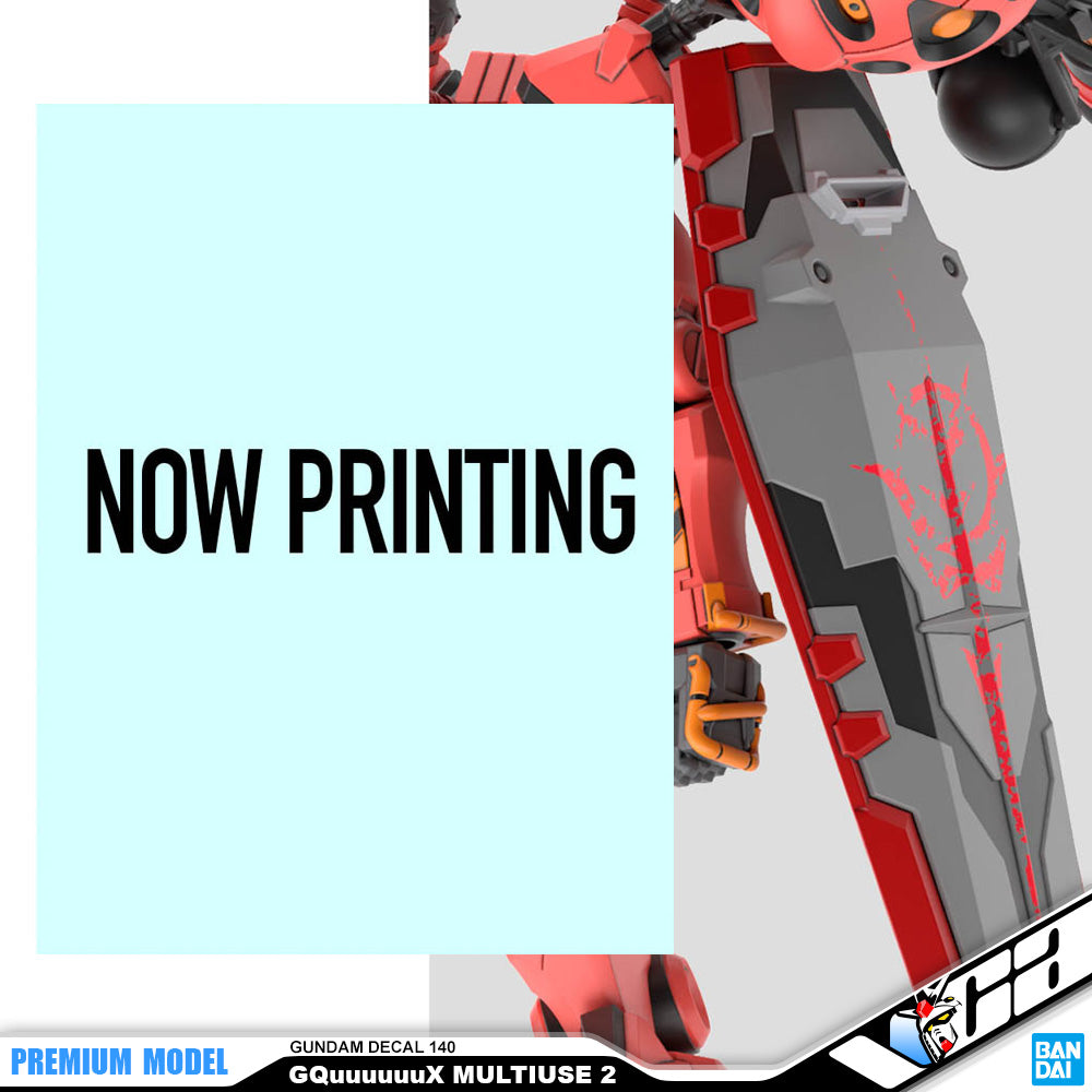 Bandai Namco Gunpla Gundam Decal 140 Mobile Suit Gundam GQuuuuuuX Multiuse 2 Water Slide Detailing VCA Singapore
