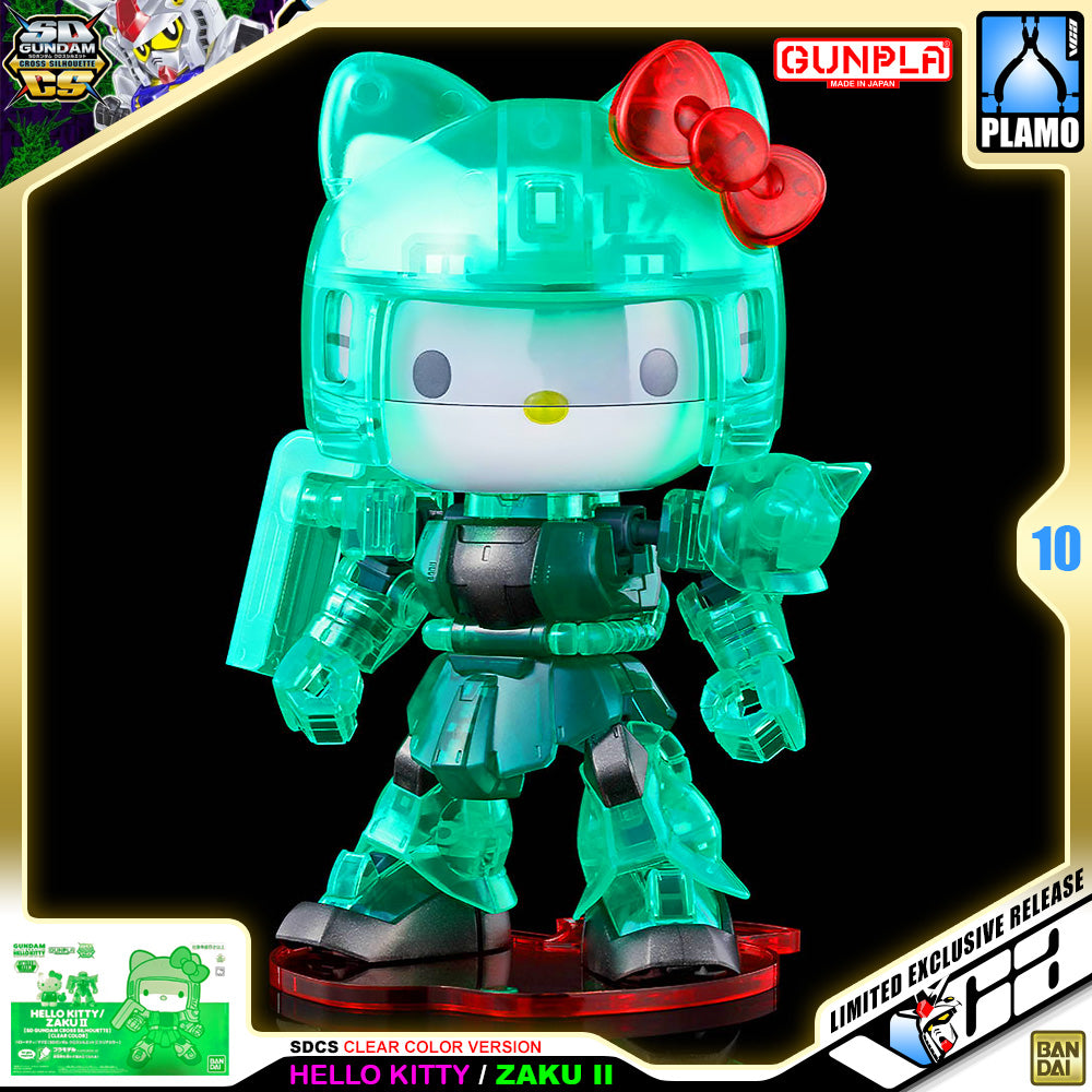 SDCS HELLO KITTY MS-06 ZAKU II (CLEAR COLOR)