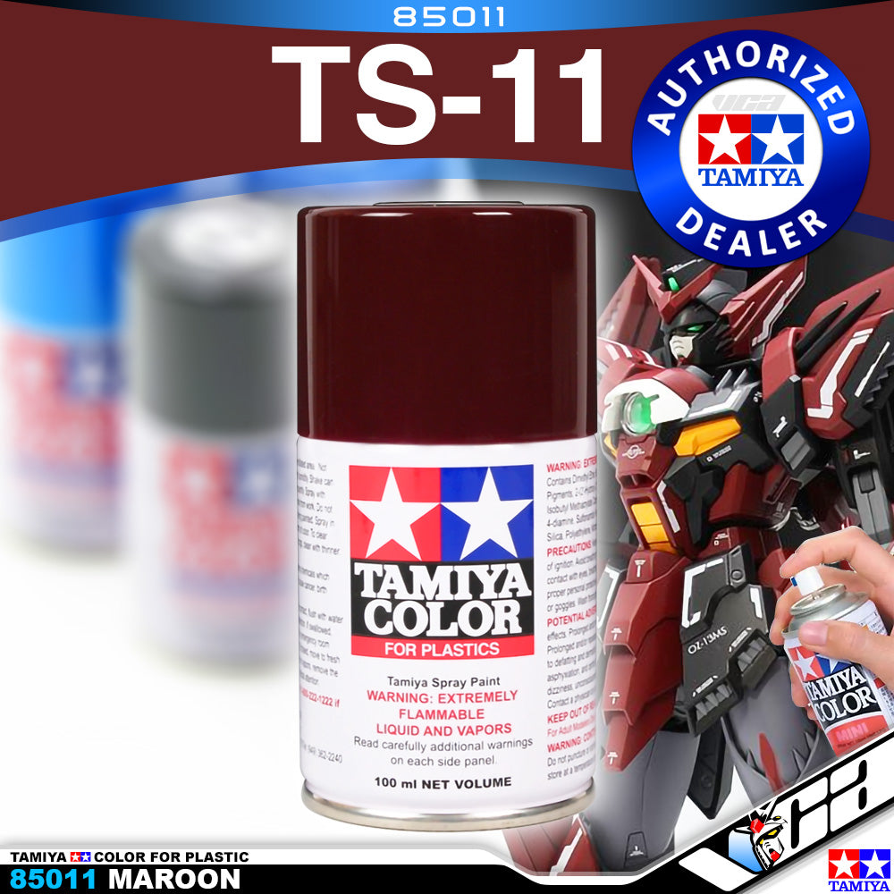 Tamiya 85011 TS-11 Maroon Spray Paint Can 100ml VCA Gundam Singapore
