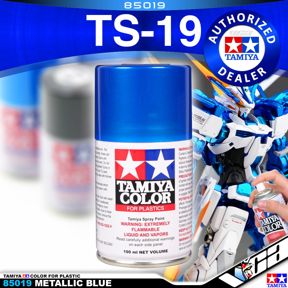 Tamiya 85019 TS-19 Metallic Blue Spray Paint Can 100ml VCA Gundam Singapore