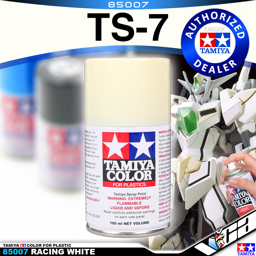 Tamiya 85007 TS-7 Racing White Spray Paint Can 100ml