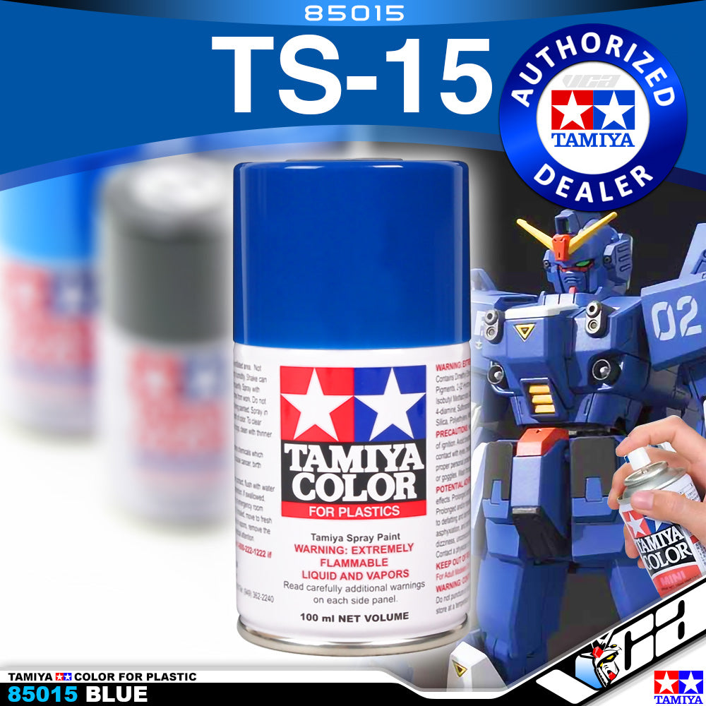 Tamiya 85015 TS-15 Blue Spray Paint Can 100ml VCA Gundam Singapore